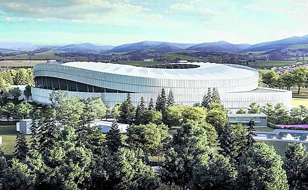 Recreación del proyecto del nuevo campo de Mendizorroza, que podría estar terminado en 2022. 