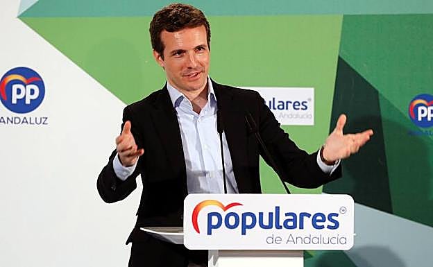 El presidente del PP, Pablo Casado.