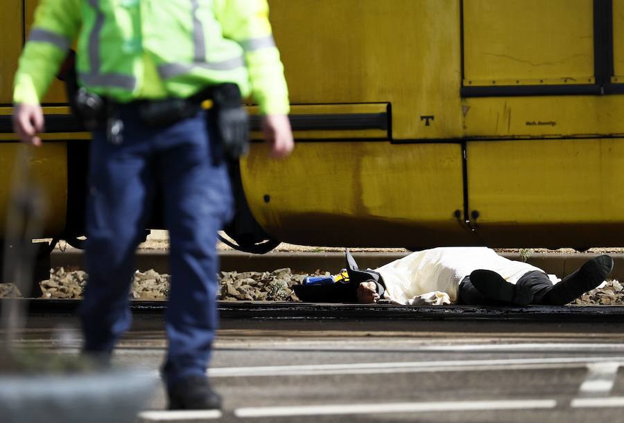 Fotos: Atentado contra un tranvía en la ciudad holandesa de Utrecht