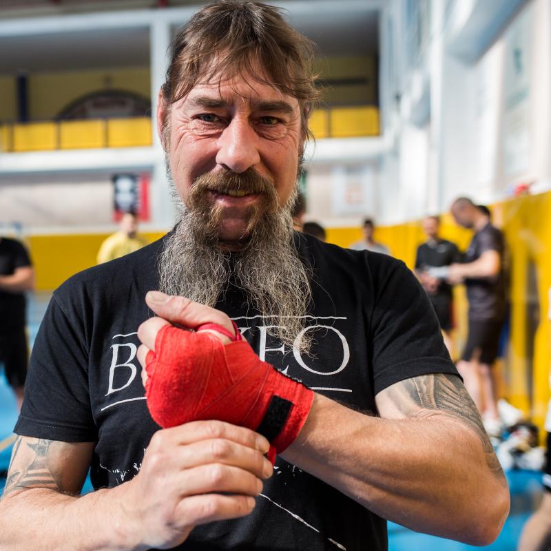 Fotos: Jon Fernández imparte un seminario a varios aficionados al Boxeo
