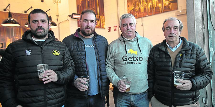 Julen Arranz ‘Giga’, Aitor Arri, Josu Xabier Martínez ‘Pibe’ y Alberto Zabala.