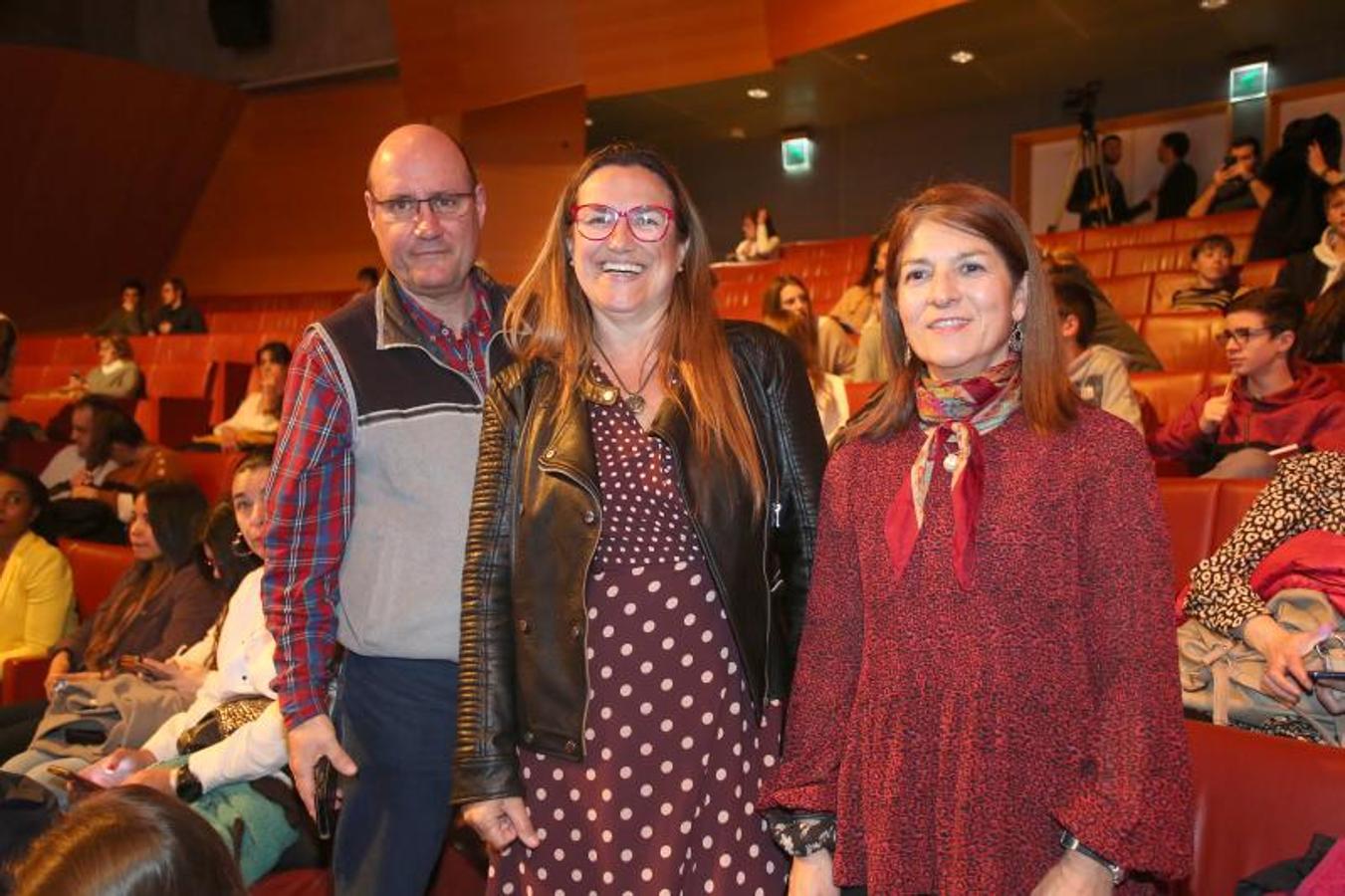 Jose Luis Pérez, Eva de Miguel e Itziar López.