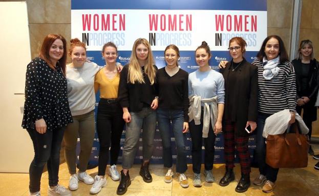 Eneritz Arza, Sofía Biasco, Silvia Maragno, Carlotta Milanino, Beatrice Conti, Giulia Basilico, Giulia Armato y Maite Mínguez.