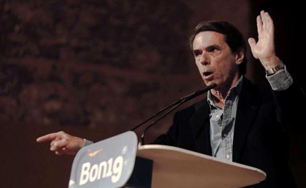 Aznar, durante su intervención.