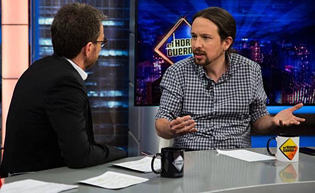 Un momento de la entrevista entre Motos e Iglesias.