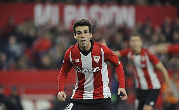 Markel Susaeta, en el partido de Copa de este año contra el Sevilla. 