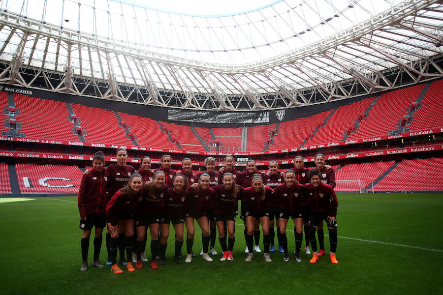 Fotos: El entrenamiento del Athletic femenino previo al partido contra el Levante en San Mamés