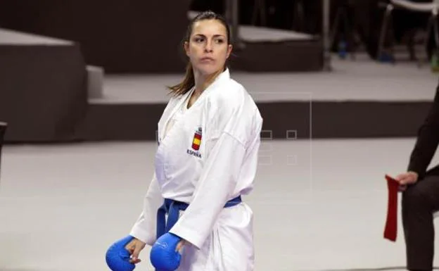 La karateca española Laura Palacio. 