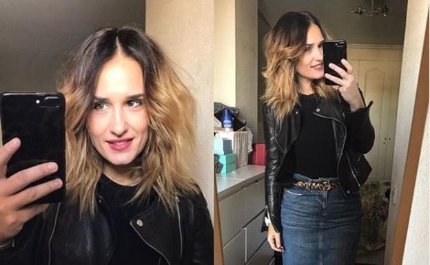 Imagen principal - Beatriz Urigoitia cuelga en Instagram los looks que lleva a la oficina, parodia a las famosas y comparte su rutina de entrenamiento.