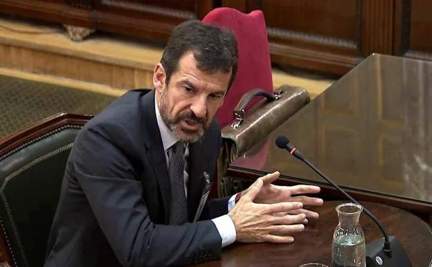 Ferrán López, durante su declaración. 