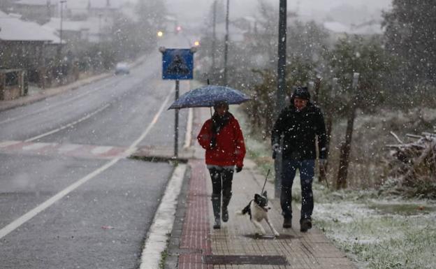 Activado el aviso amarillo por nieve en Álava para el 3 y 4 de abril 2019