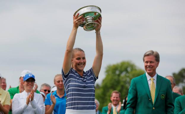 Jennifer Kupcho, la primera mujer en alzar un título en el mítico Augusta