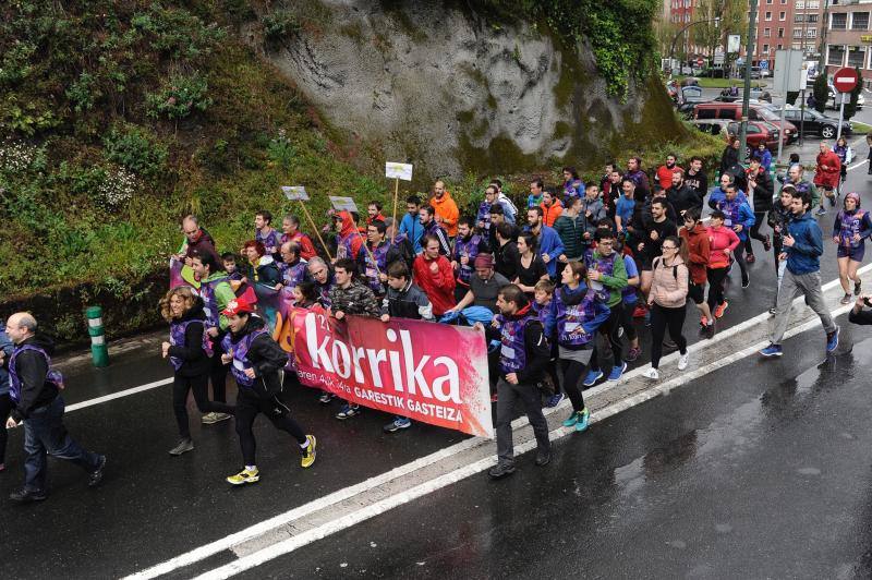 Las mejores instantáneas de la marcha en favor del euskera en la capital vizcaína