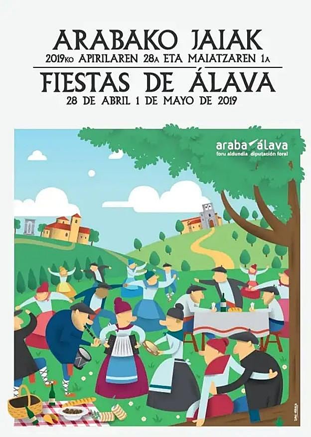 Cartel de fiestas de San Prudencio 2019.
