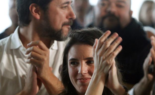 Irene Montero en acto político en A Coruña