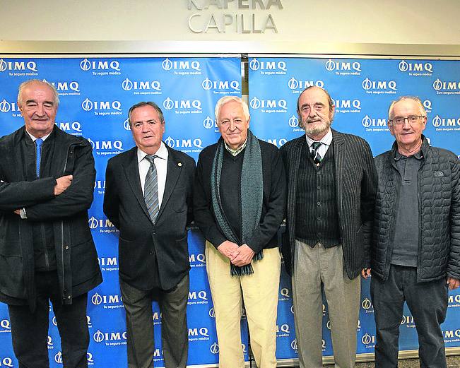 Joseba Santamaría, José Manuel Gómez, Hipólito Suárez, Juan Abrisketa y Juanjo Gómez.