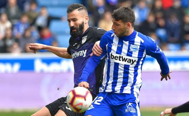 Calleri, en una jugada del partido contra el Leganés hace una semana.