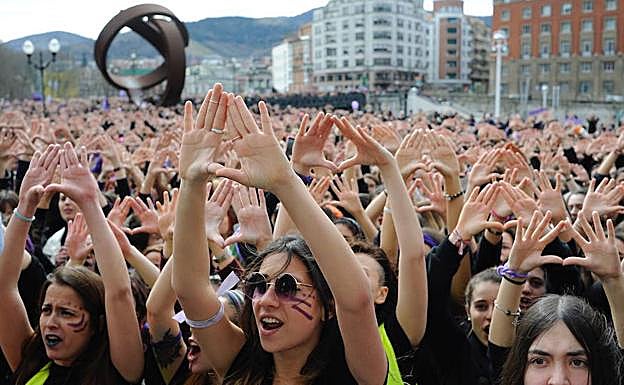 Martxoak 8ko manifestaldia, iaz, Bilbon.