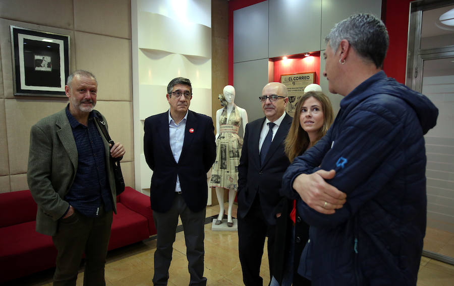 EL CORREO reúne a Aitor Esteban (PNV), Patxi López (PSOE), Roberto Uriarte (Unidas Podemos), Bea Fanjul (PP) y Oskar Matute (EH Bildu), cabezas de lista de sus partidos por Bizkaia