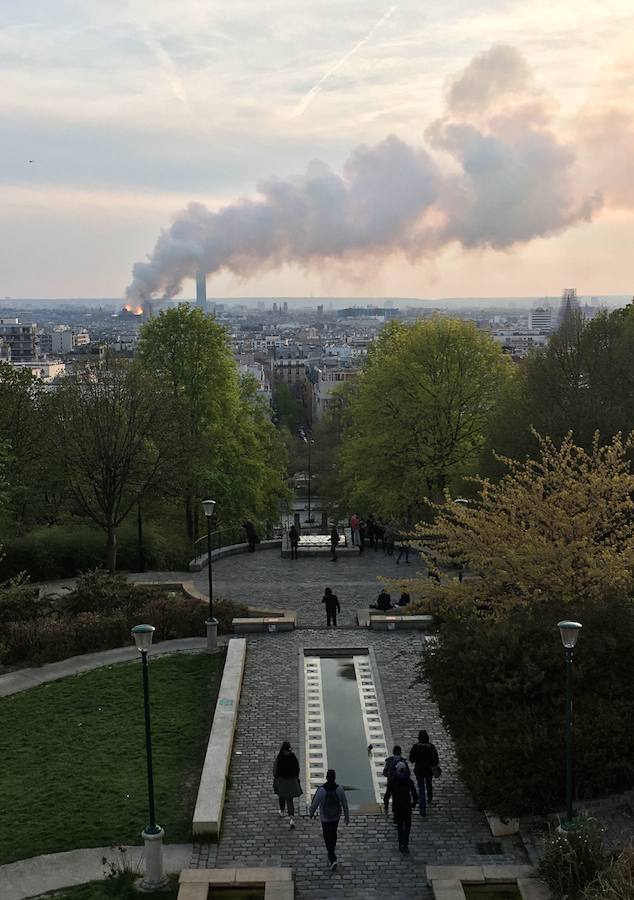 Fotos: Incendio en la catedral de Notre Dame de París