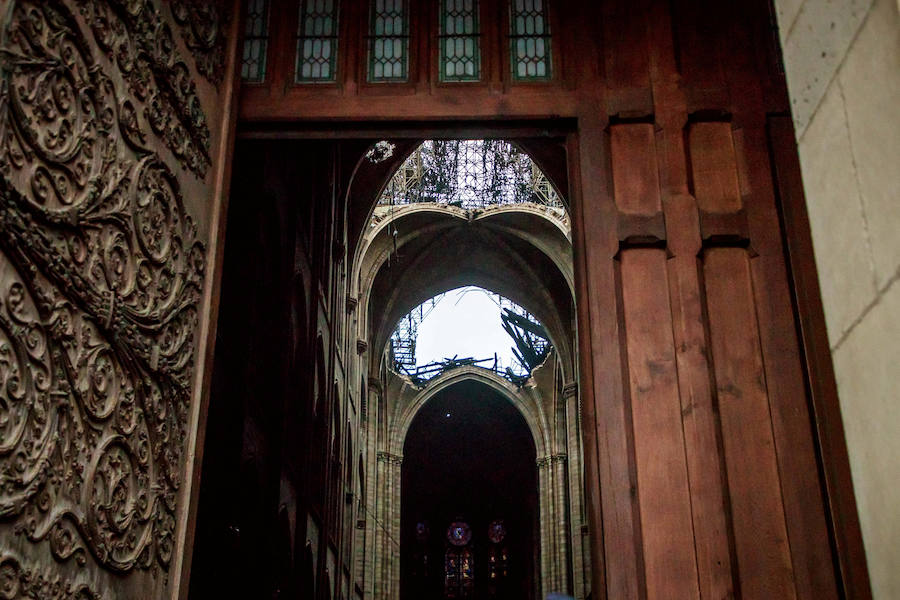 La catedral ha sido devorada por las llamas