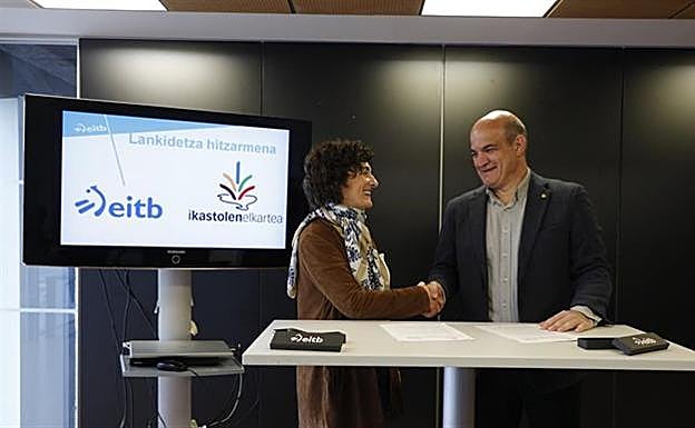 Ikastolen Elkarteak eta EITBK datorren urteetarako lankidetza akordioa onetsi dute