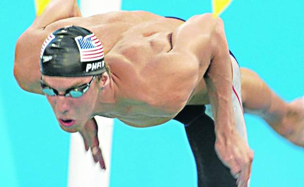 Phelps atesora 28 medallas olímpicas, 23 de ellas de oro.