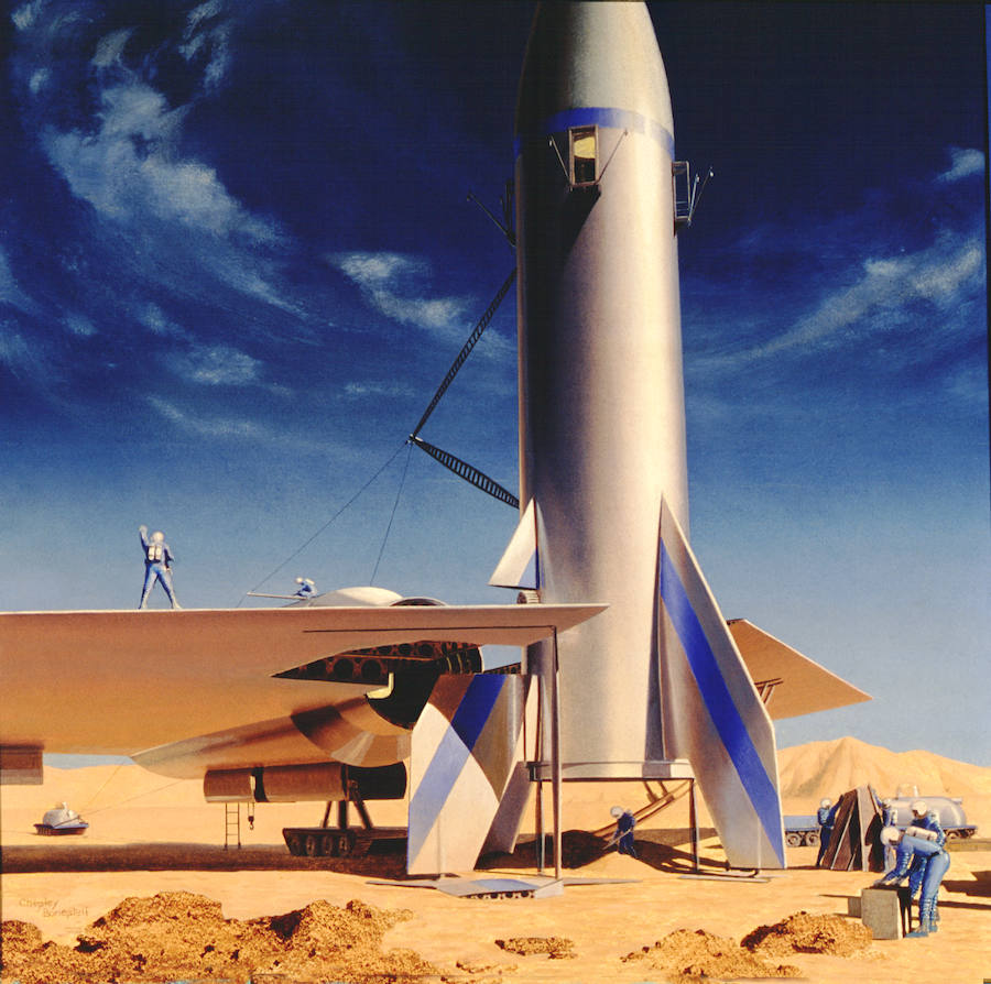 Nave preparada para el despegue (1956).