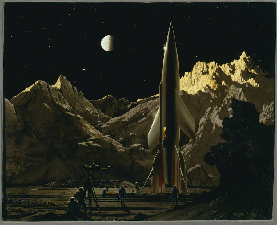 Nave preparada para el viaje de vuelta a la Tierra (1948).