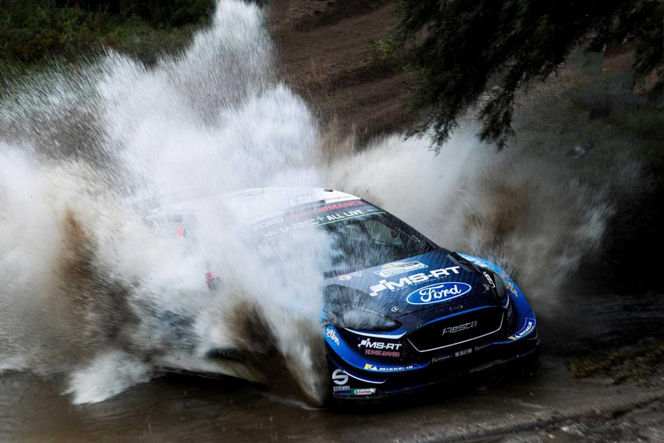 El piloto finlandés Teemu Suninen durante la segunda jornada del Rally de Argentina 2019, en Villa Carlos Paz