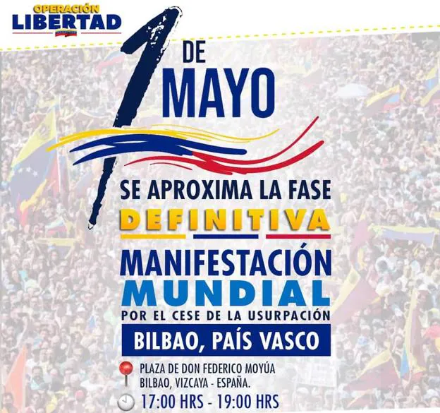 Cartel de la manifestación.