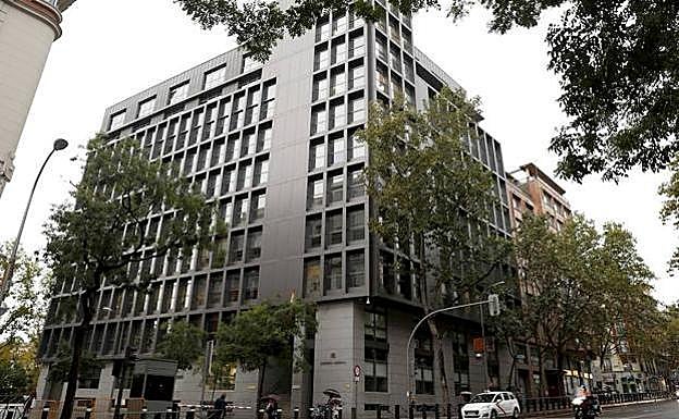 Edificio de la Audiencia Nacional, en la calle Génova de Madrid.