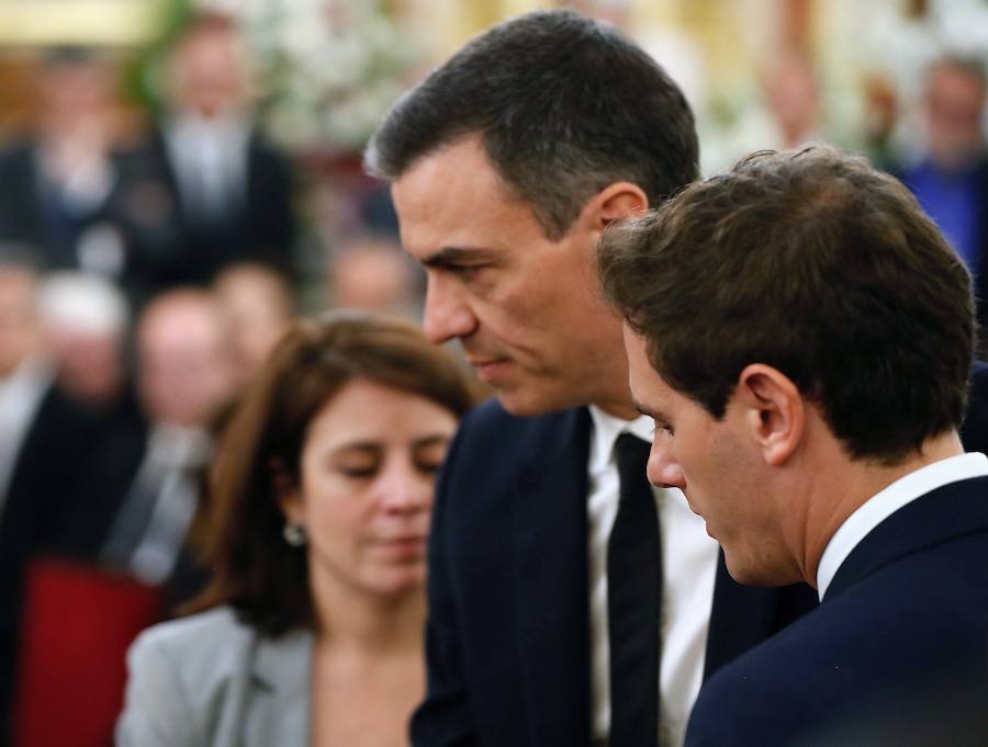 Albert Rivera también acudió a la capilla.