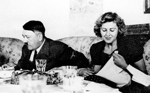 Hitler y Eva Braun.