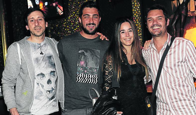 Alexander Domínguez, Asier Tejero, Ainara Aranbarri y Carlos Uribe.