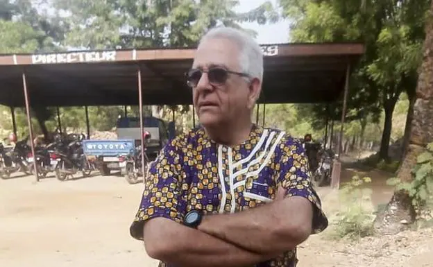Fernando Hernández, en el centro de formación de Kara, en Togo. 