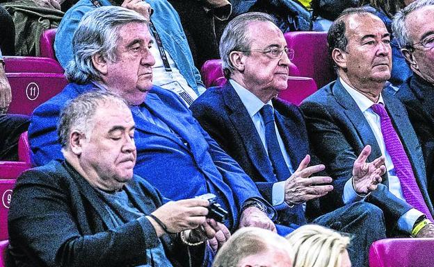 Florentino Pérez y el televisivo Antonio García Ferraras.