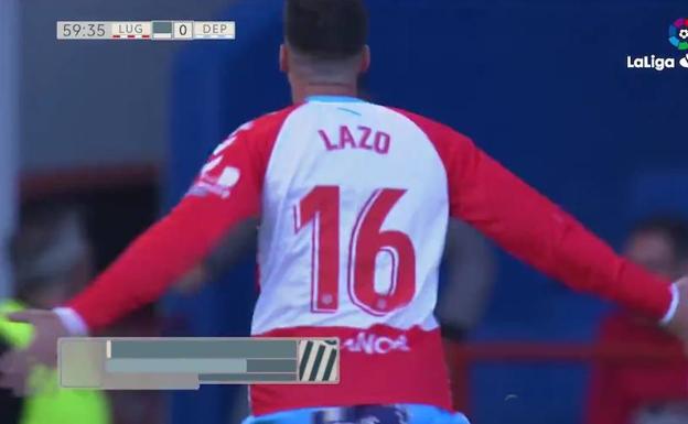 Lazo, autor del mejor gol de la jornada 39. 