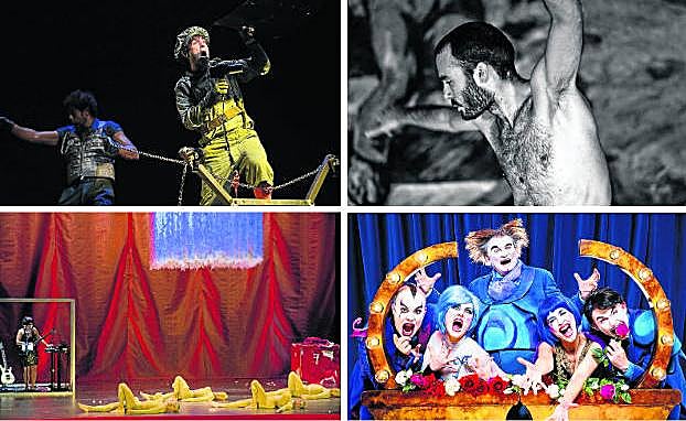 Escenas de 'El viaje de Ulises', 'Erritu', 'La teta de Janet' y 'The opera locos'.