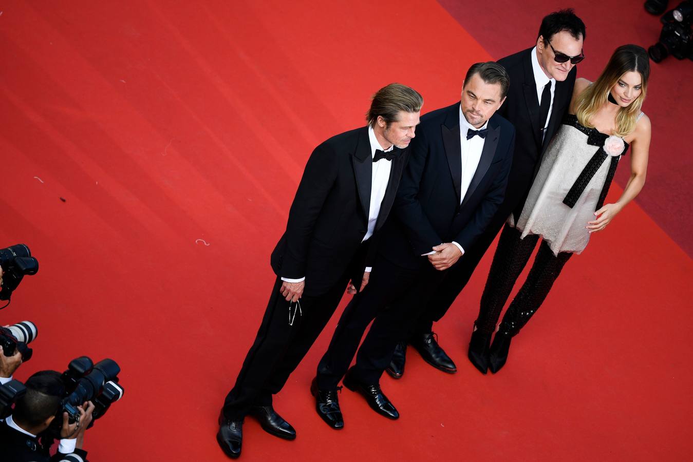 «Érase una vez en... Hollywood», de Quentin Tarantino, era una de las películas más esperadas del Festival de Cannes, y su alfombra roja no decepcionó