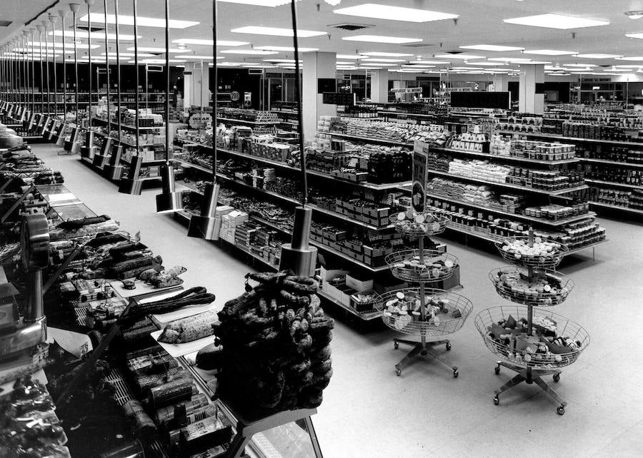 Supermercado de El Corte Inglés en 1969.