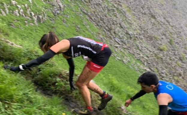 Marta Antoñana en pleno esfuerzo. 