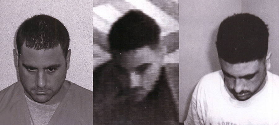 En el centro una captura de video utilizada para inculparle. La defensa sostuvo que la policía manipuló la imagen.