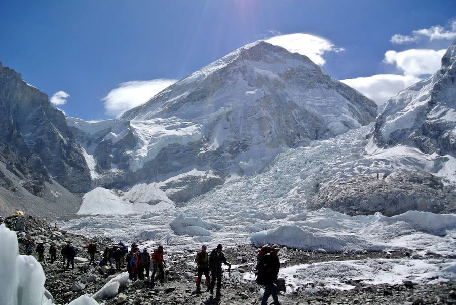 Espectacular vista del Everest. 