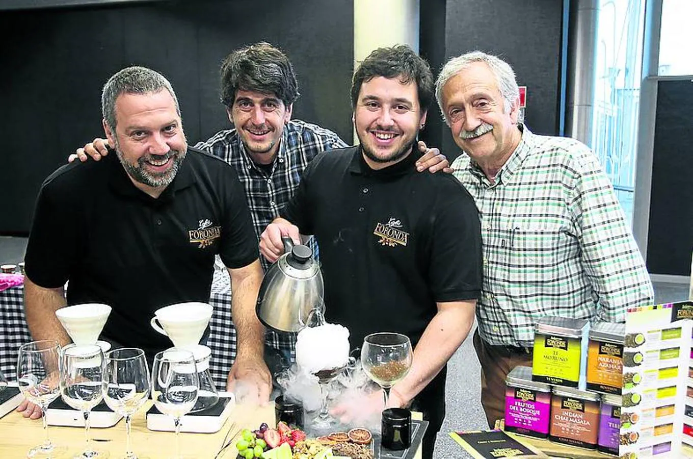 Honorio García, Iván Ugarte, Fabián Rodríguez y Alfonso Latorre.