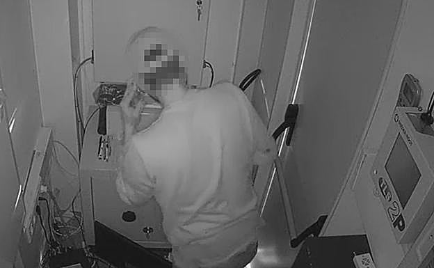 Imagen de una de las cámaras de seguridad. 