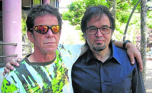 Lou Reed y Ruper Ordorika, en Tolosa. 