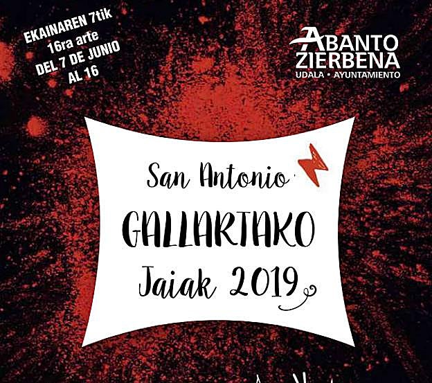 Programa de fiestas de Gallarta 2019: San Antonio Jaiak