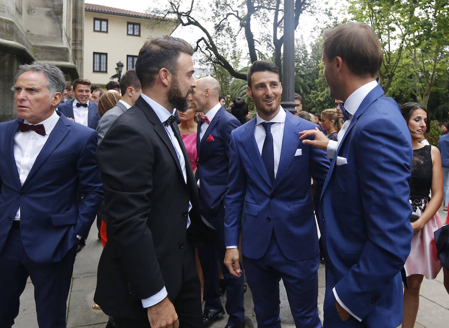 Iker Muniain y Andrea Sesma se casaron el 3 de junio de 2017 en la basílica de Begoña.