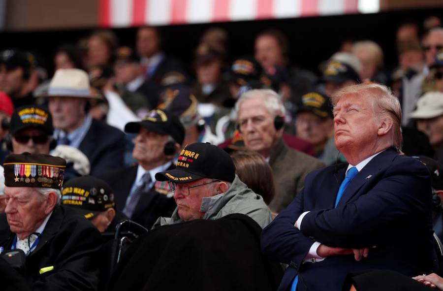 Europa recuerda cómo fue el desembarco de Normandía con la presencia de diferentes líderes políticos como Trump, Macron y el príncipe Carlos de Inglaterra